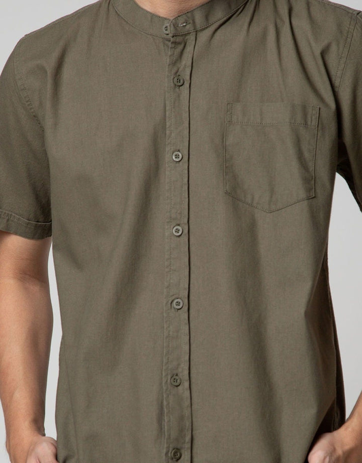 Nevada Short Sleeve Koko Linen Look Shanghai Collar