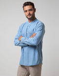 Nevada Long Sleeve Koko Denim Plain Shanghai Collar