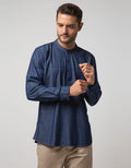 Nevada Long Sleeve Koko Denim Plain Shanghai Collar