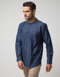 Nevada Long Sleeve Koko Denim Plain Shanghai Collar