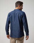 Nevada Long Sleeve Koko Denim Plain Shanghai Collar