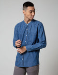 Nevada Long Sleeve Koko Denim Stripe Shanghai Collar