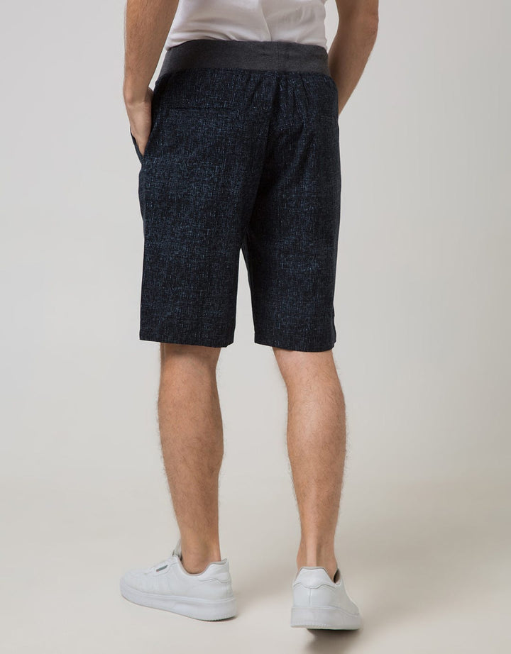 Nevada Short Pants Woven With Rib Cuff Waist Abstract Print