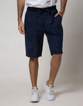 Nevada Men Denim Short Pants Woven With Rib Manset Waist Print