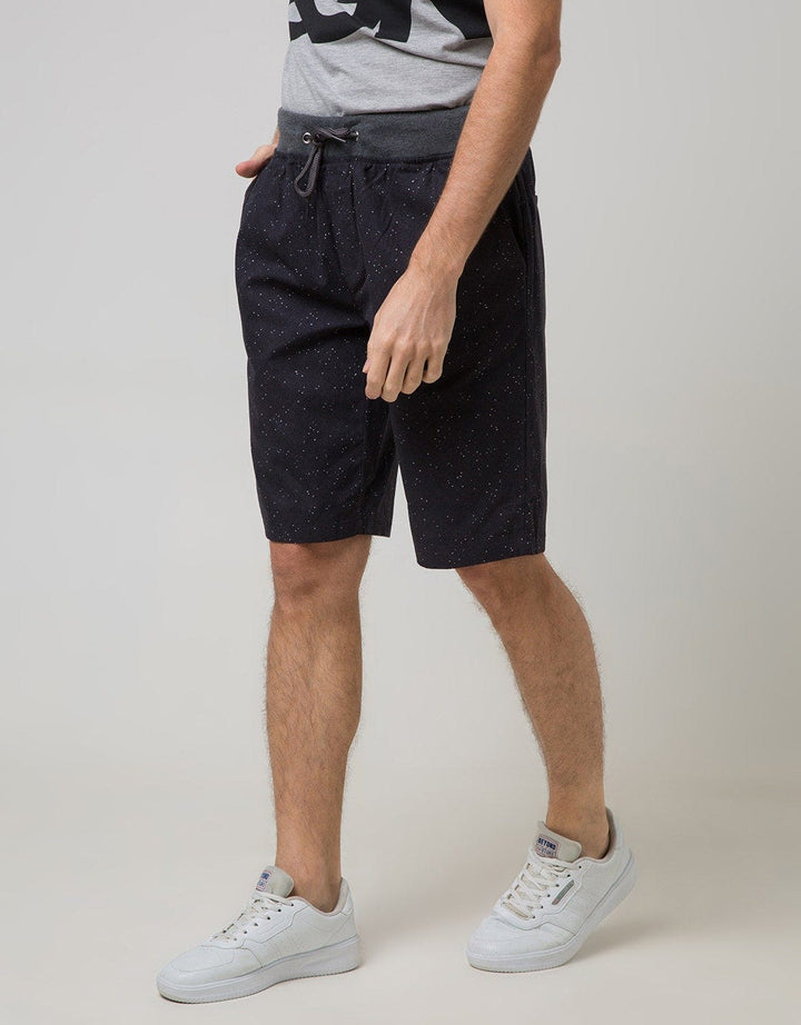 Nevada Short Pants Woven With Rib Manset Waist Print Point