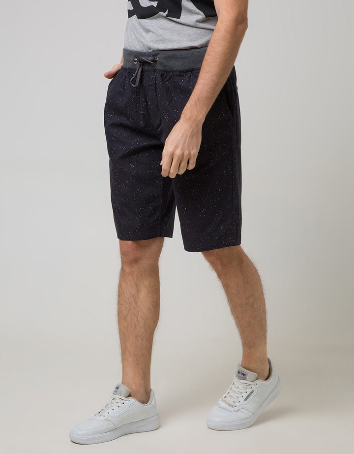 Nevada Short Pants Woven With Rib Manset Waist Print Point