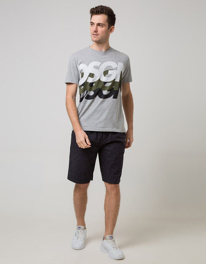 Nevada Short Pants Woven With Rib Manset Waist Print Point