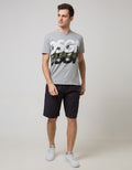 Nevada Short Pants Woven With Rib Manset Waist Print Point
