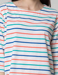 Phenomenal T-Shirt Drawstring Stripes Colorful