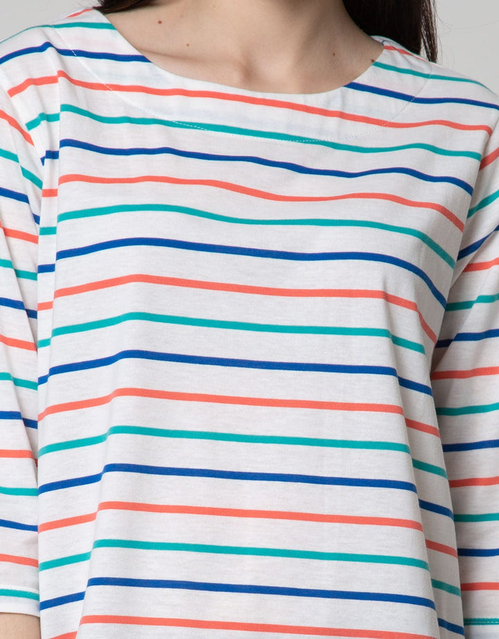 Phenomenal T-Shirt Drawstring Stripes Colorful