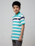 Nevada Kids Short Sleeve T-Shirt Polo Yarndye Mint