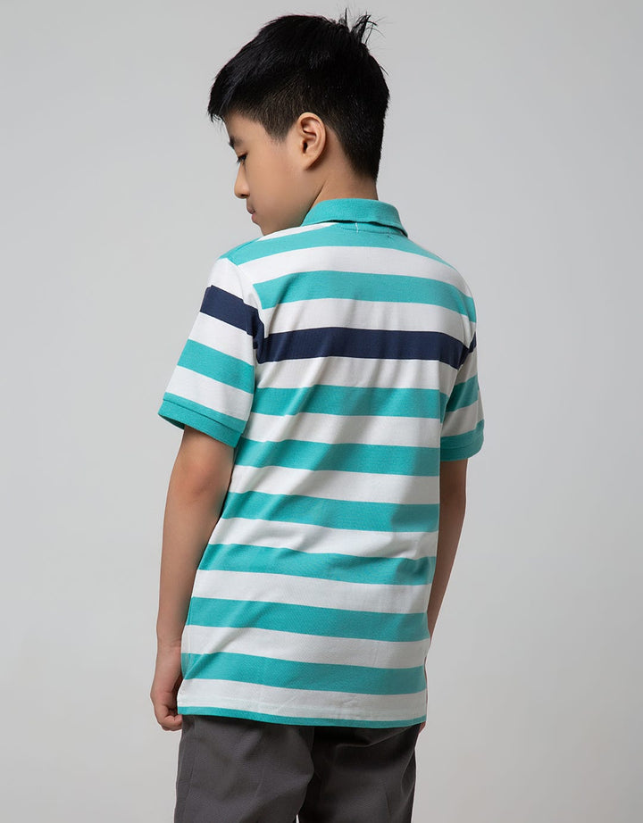 Nevada Kids Short Sleeve T-Shirt Polo Yarndye Mint