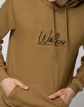 Details Sweatshirt Solid Hoodie With Aplique Bordir