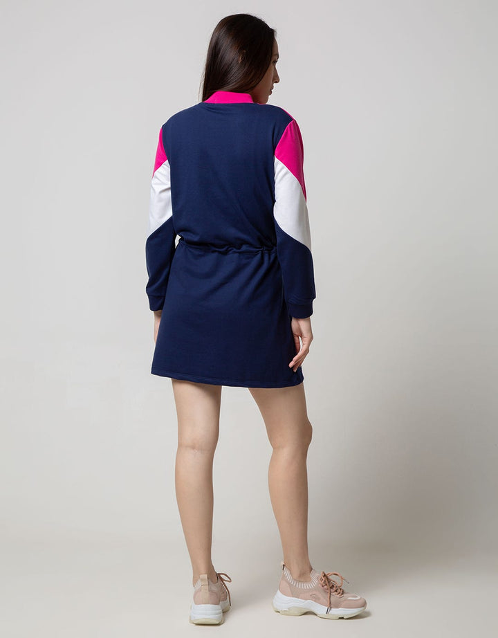 American Jeans Long Sleeve Midi Dress Zipper