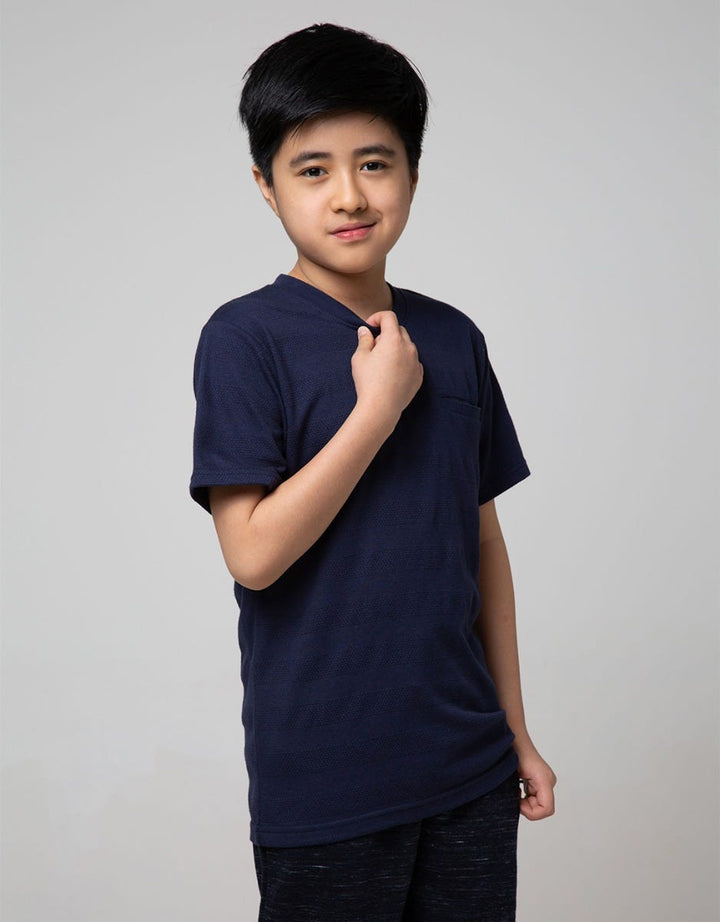 Nevada Kids Short Sleeve T-Shirt Text Mushroom with Pocket