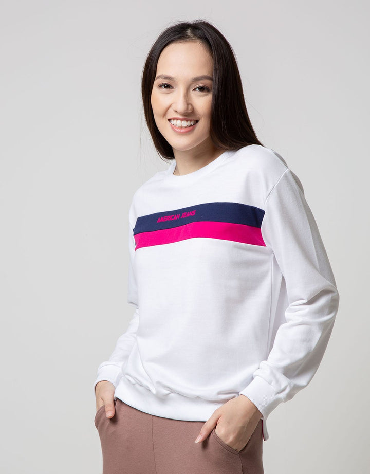 American Jeans Sweatshirt Two Tone Stripe