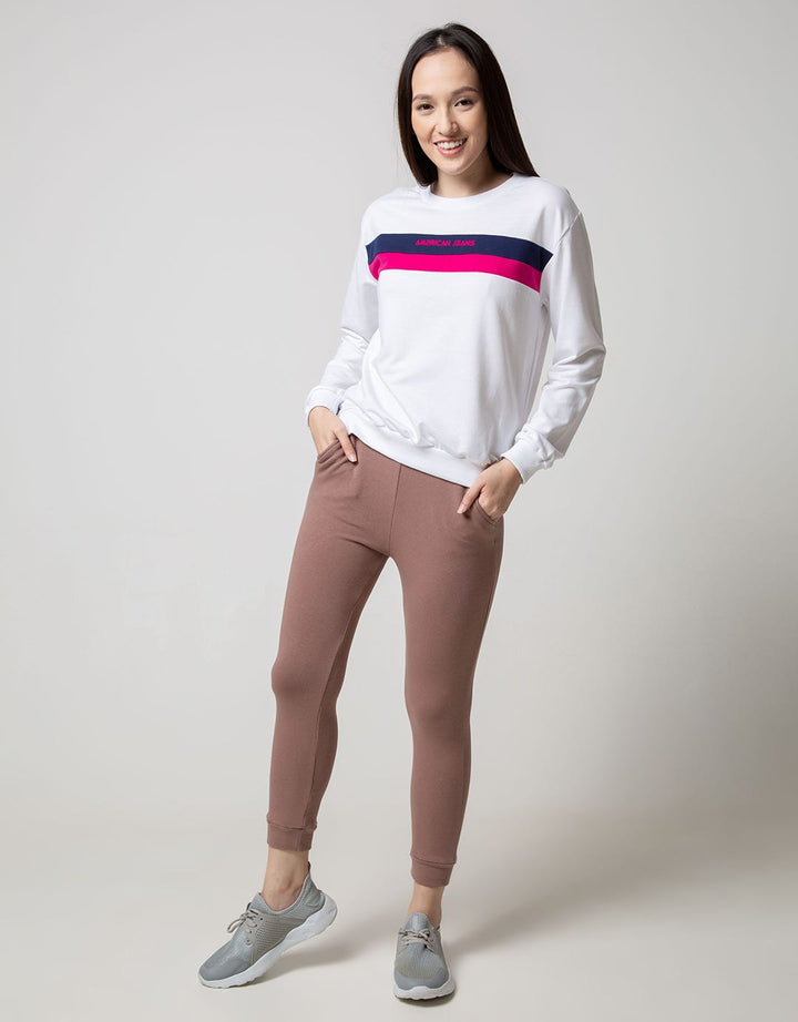 American Jeans Sweatshirt Two Tone Stripe