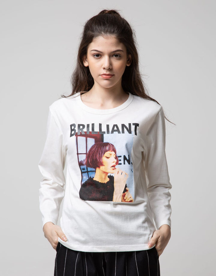 T Zone Long Sleeve T-Shirt Photoprint Regular Girly Long Sleeve