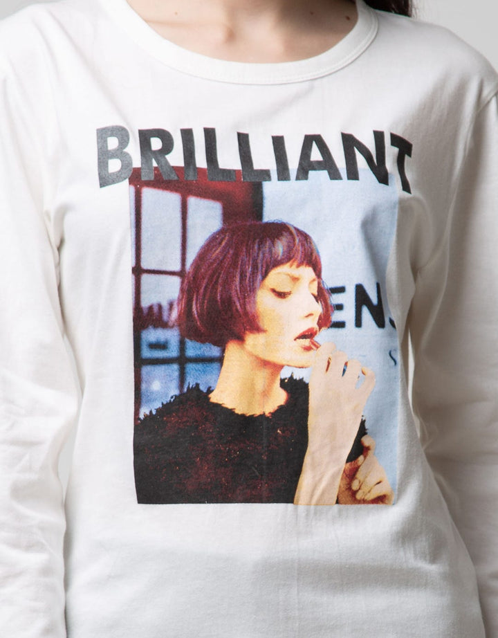 T Zone Long Sleeve T-Shirt Photoprint Regular Girly Long Sleeve