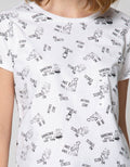 T Zone T-Shirt Cartoon Regular Girly