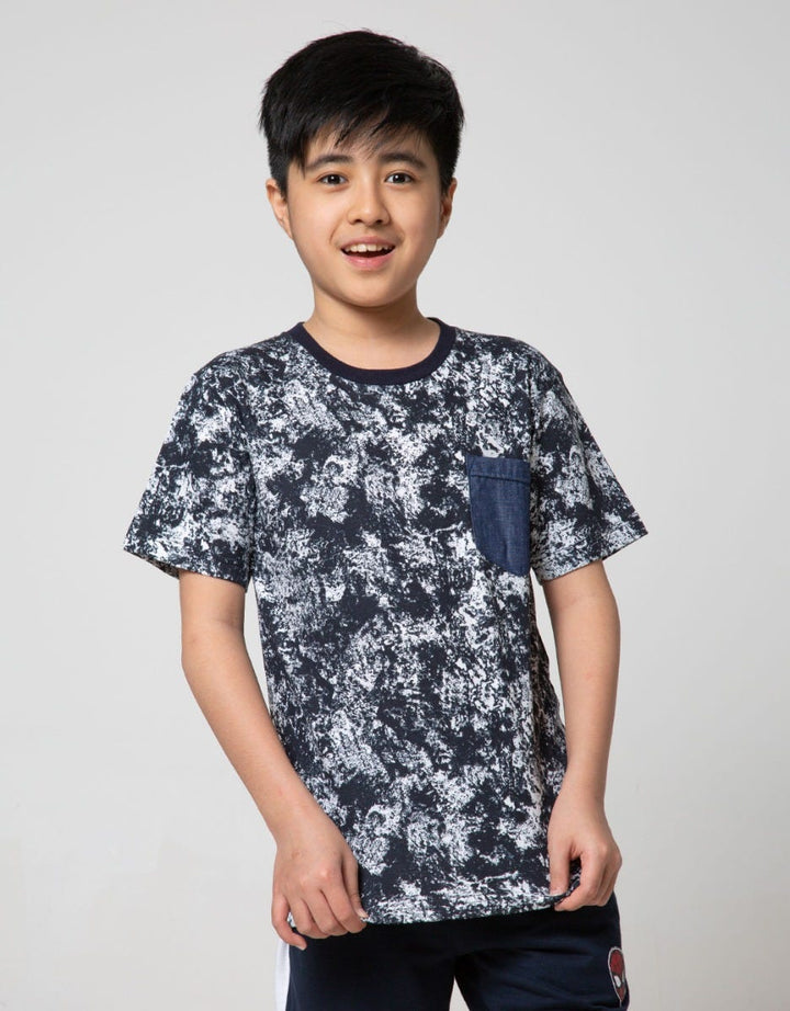 Nevada Kids Short Sleeve T-Shirt Splash W Pocket