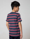Nevada Kids Short Sleeve T-Shirt Yarn Dye Stripe