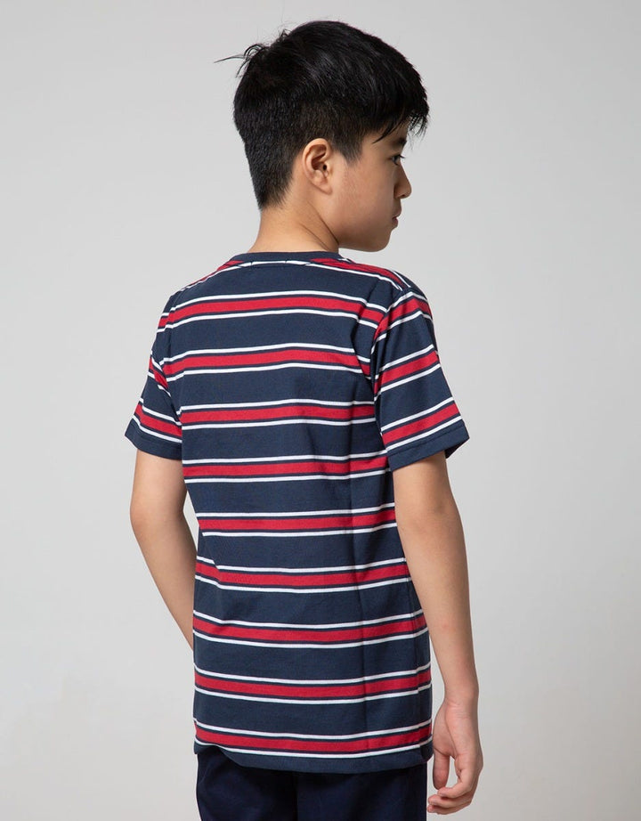 Nevada Kids Short Sleeve T-Shirt Yarn Dye Stripe