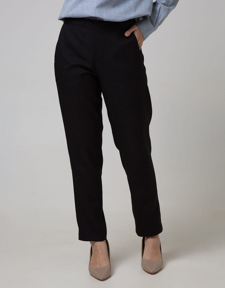 Connexion Ankle Pants Skinny Back Elastic Waist Capry Fabric Ska