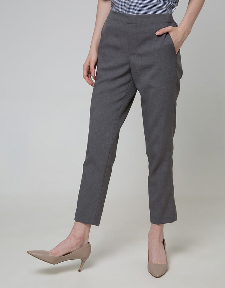 Connexion Ankle Pants Skinny Back Elastic Waist Capry Fabric Ska