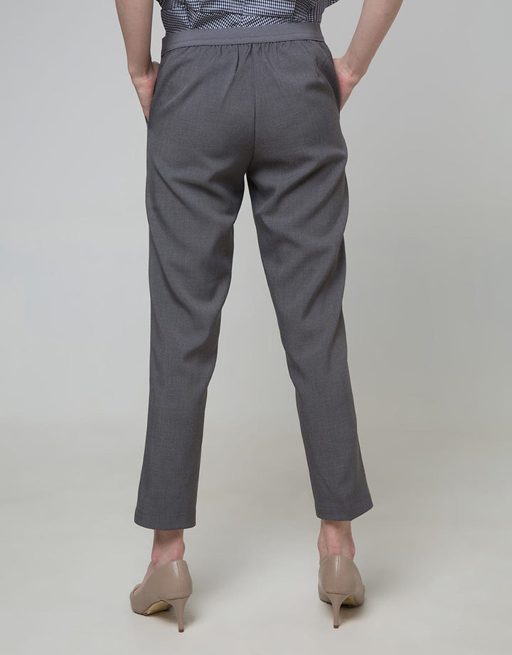 Connexion Ankle Pants Skinny Back Elastic Waist Capry Fabric Ska