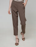 Connexion Ankle Pants Skinny Back Elastic Waist Capry Fabric Ska