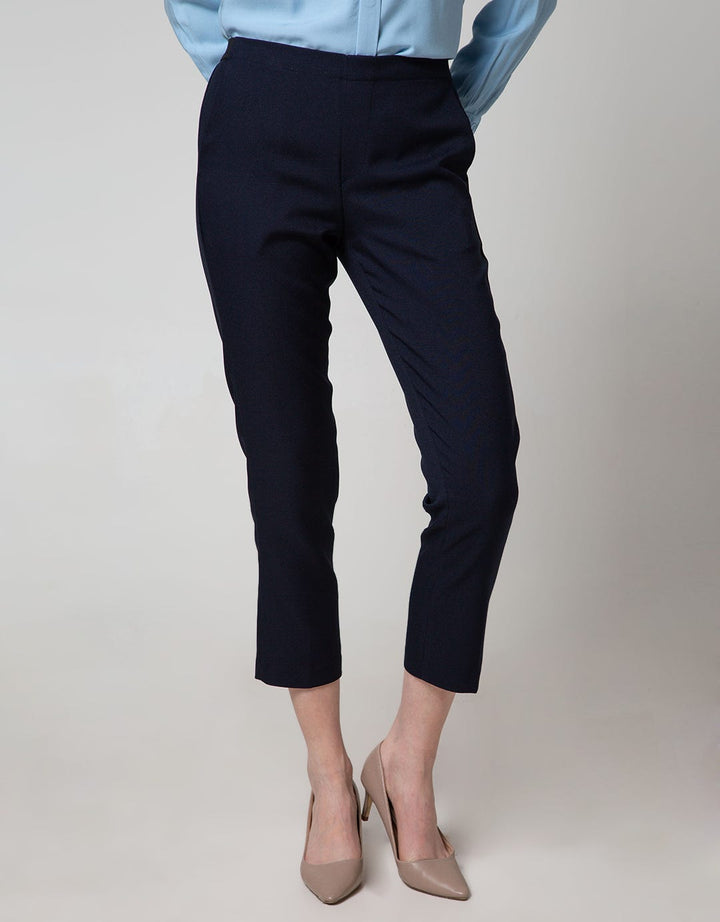 Connexion Ankle Pants Skinny Back Elastic Waist Capry Fabric Ska