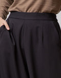 Connexion Long Pants Cullot Crop No Ploi Elastic Waist