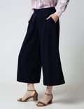Connexion Long Pants Cullot Crop No Ploi Elastic Waist