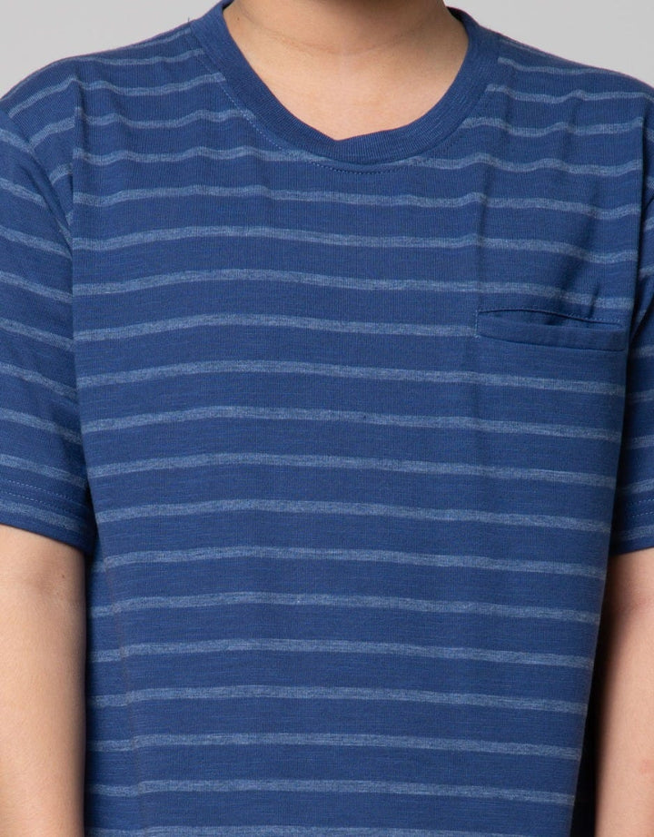 Nevada Kids Short Sleeve T-Shirt Str Slub with Pocket