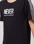 Nevada Short Sleeve T-Shirt Cut Sewn Check On Shoulder