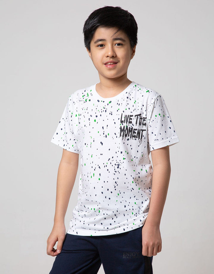 Nevada Kids Short Sleeve T-Shirt Fullprint Live The Moment