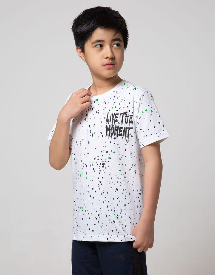 Nevada Kids Short Sleeve T-Shirt Fullprint Live The Moment