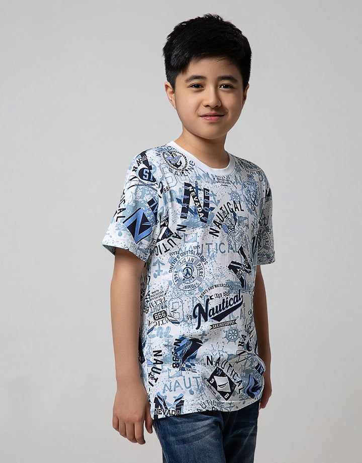 Nevada Short Sleeve T-Shirt Fullprint Nautical