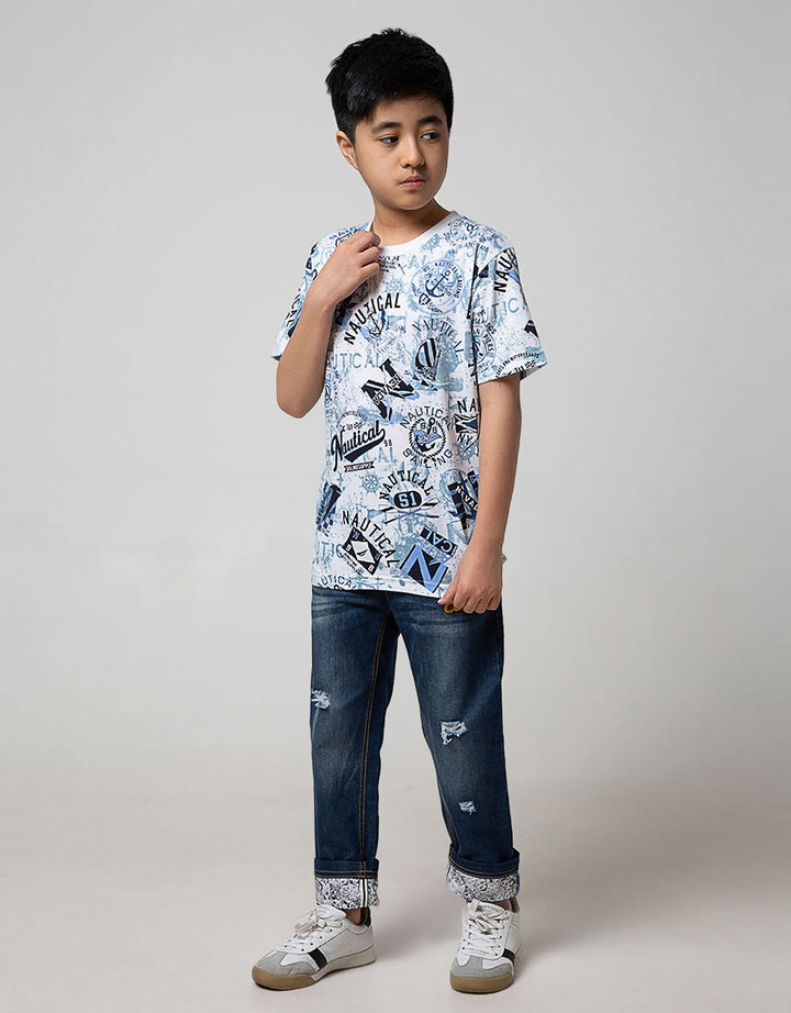 Nevada Short Sleeve T-Shirt Fullprint Nautical