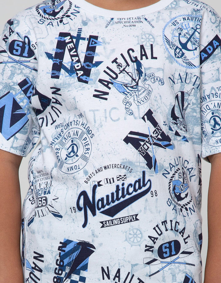 Nevada Short Sleeve T-Shirt Fullprint Nautical