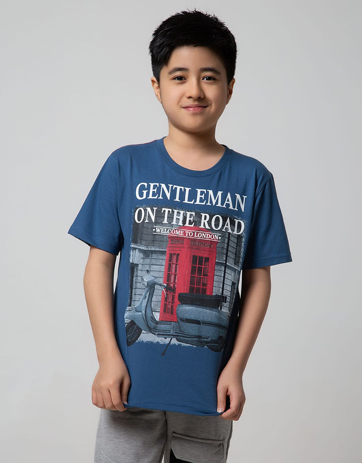 Nevada Kids Short Sleeve T-Shirt Gentleman On The Road