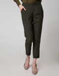 Connexion Ankle Pants Milano Half Elastic Turn Up Cuff