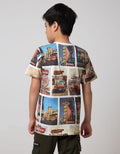 Nevada Kids Short Sleeve T-Shirt Fullprint Collage City