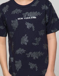 Nevada Kids Short Sleeve T-Shirt Fullprint Floral New York