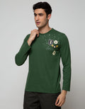 T Zone Long Sleeve T-Shirt Long Sleeve Print Patches
