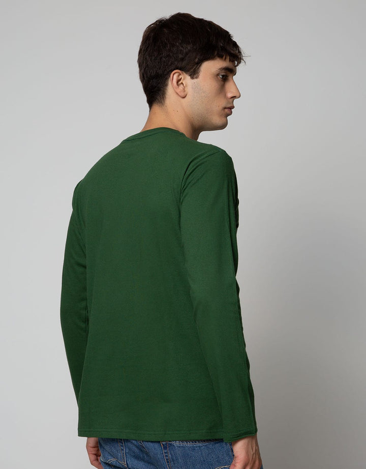 T Zone Long Sleeve T-Shirt Long Sleeve Print Patches