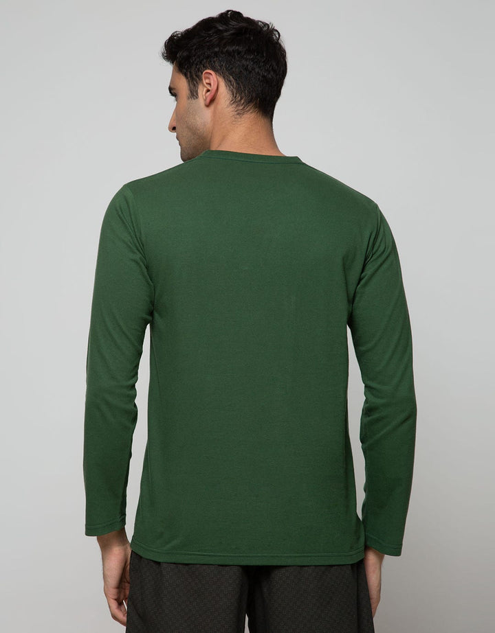 T Zone Long Sleeve T-Shirt Long Sleeve Print Patches