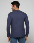 T Zone Long Sleeve T-Shirt Long Sleeve Print Patches