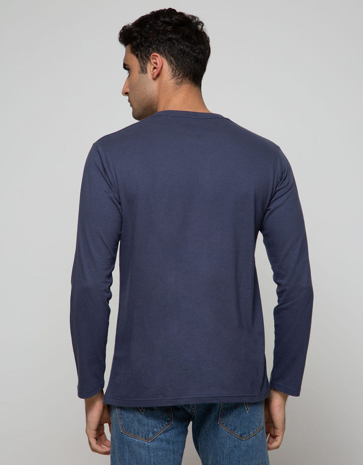 T Zone Long Sleeve T-Shirt Long Sleeve Print Patches